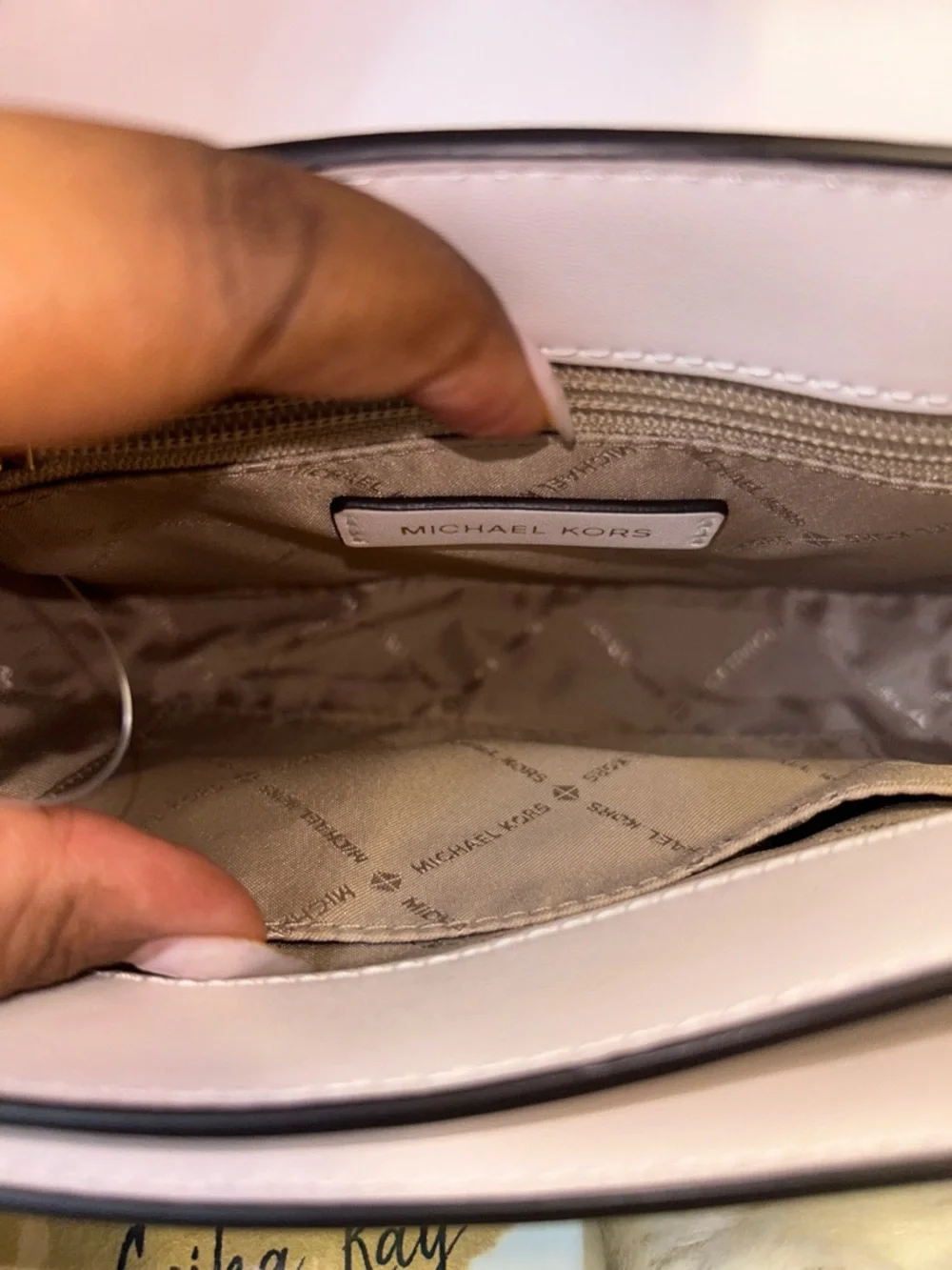 Michael Kors Cream Carmen Flap Crossbody Bag- BRAND NEW NWT